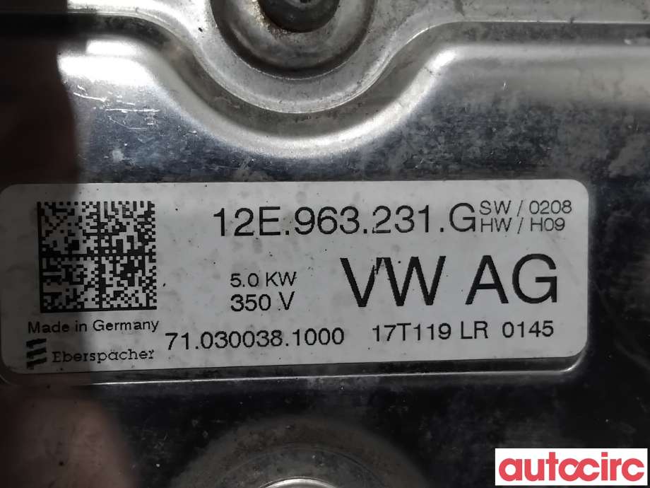 Motorvarmer elektrisk til Porsche Panamera 2017-->> (Type II) (971) (971) (PORSCHE|9A796323100|710300381000|PAB963231)
