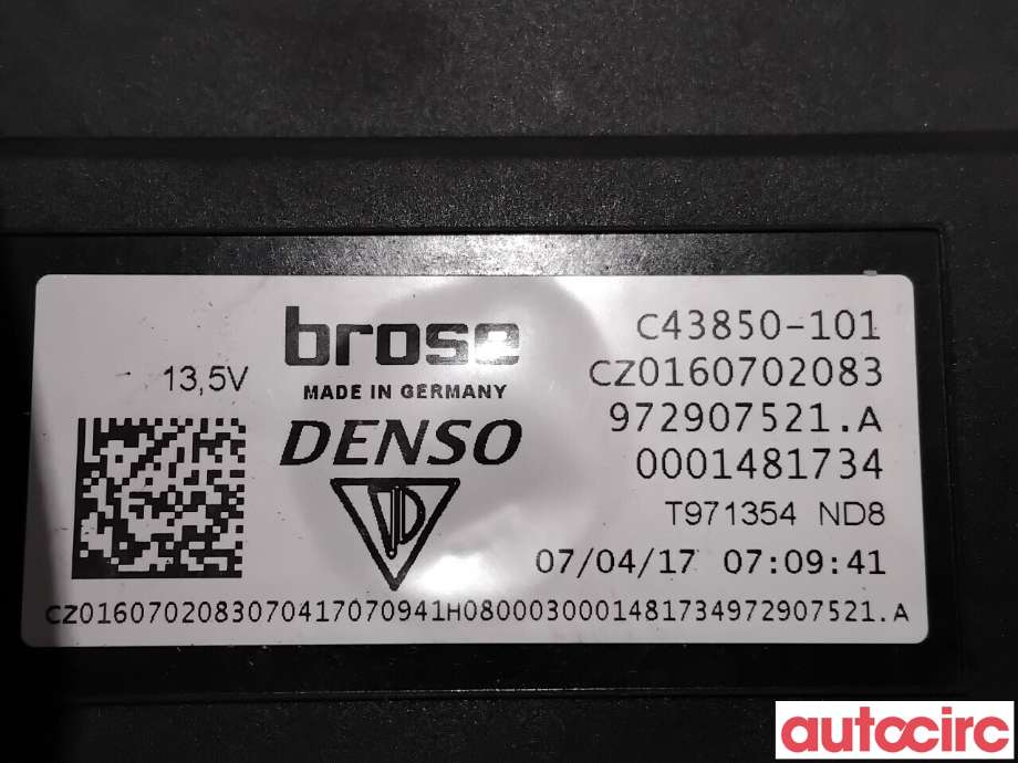 Varmeapparat motor til Porsche Panamera 2017-->> (Type II) (971) (971) (PORSCHE|972907521D|C43850-101|972907521A)