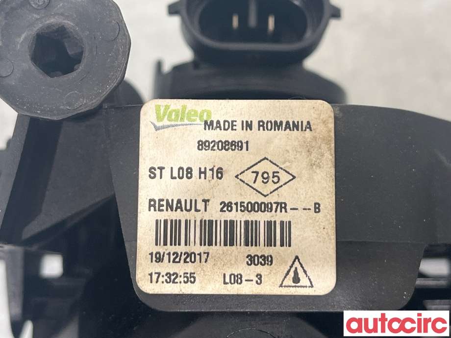 Tåkelykt høyre foran til Renault Kangoo 2008-2021 (Type II)  (RENAULT|261500097R)