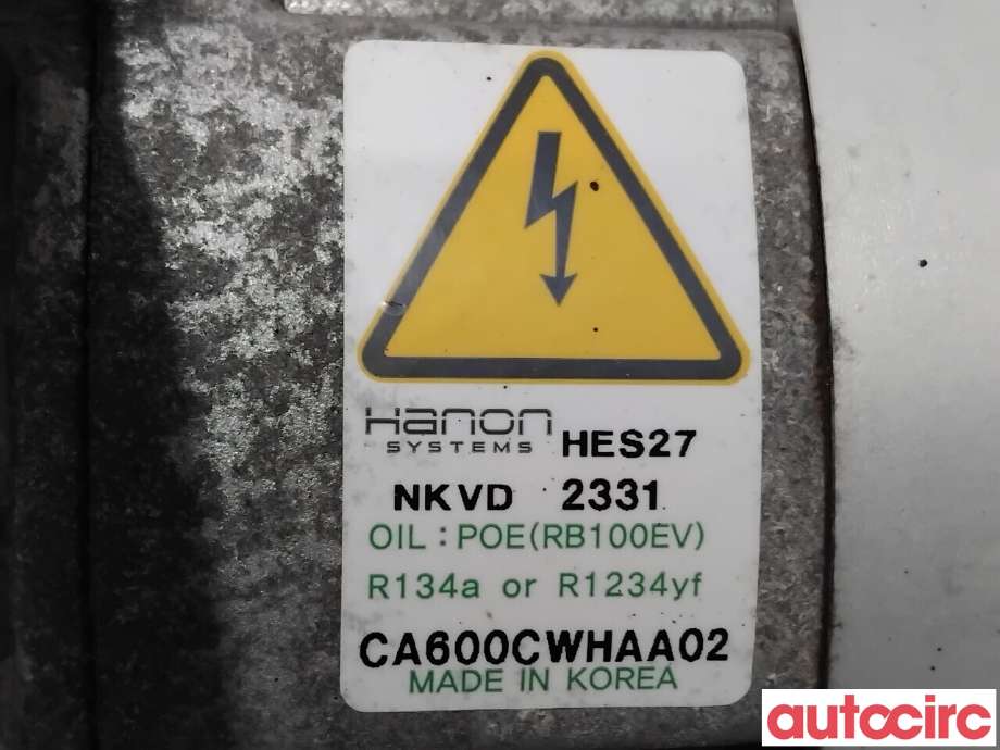 Aircondition kompressor til Hyundai Ioniq Electric 2019-->> (Fase 2) (HYUNDAI|97701G2800|CA600CWHAA02|)