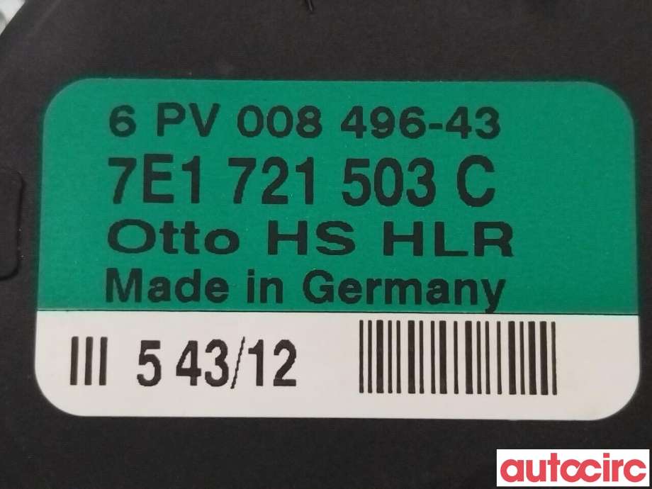 Pedal gass til VW Transporter / Caravelle 2009-2015 (Fase 2) (T5) (T5) (VOLKSWAGEN|7E1721503C)