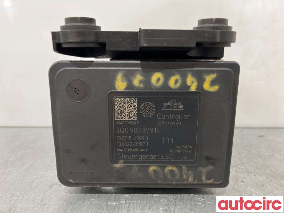 ABS sentral til Škoda Octavia 2013-2016 (Type III, Fase 1) (SKODA|3Q0614517N|100915-43993|3Q0614517R)