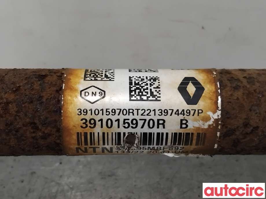 Drivaksel venstre foran, elbil til Renault Megane 2016-->> Type IV  (RENAULT|391017957R||391015970R)