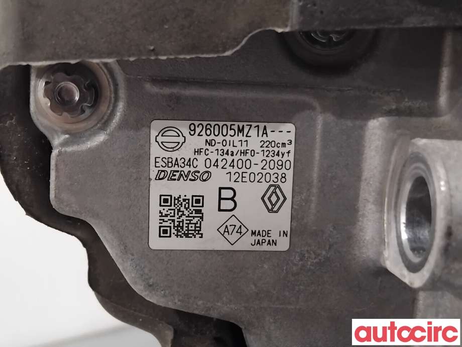 Aircondition kompressor til Renault Megane 2016-->> Type IV  (RENAULT|926008700R|042400-2090|926005MZ1A)