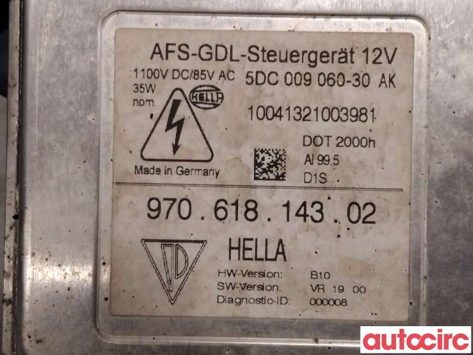 Styreenhet xenon/ballast til Porsche Panamera 2009-2017 (Type I) (970) (970) (PORSCHE|97061814301)