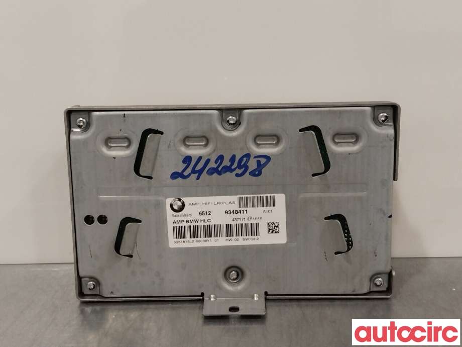 Bilstereo forsterker til BMW X3 2010-2017 (F25) (F25) (BMW|65122622680|9348411)