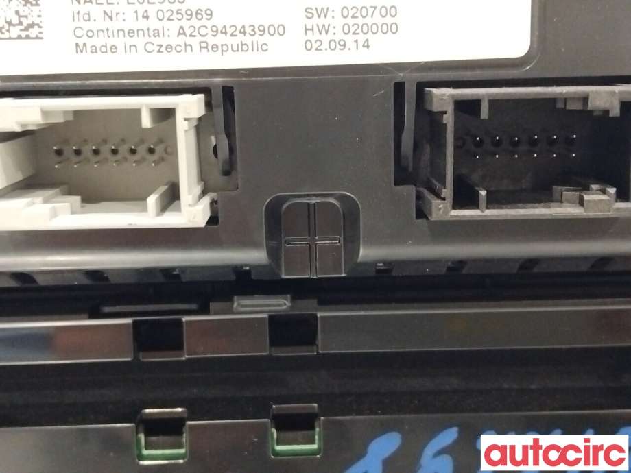 Varmeapparat betjening til BMW X3 2010-2017 (F25) (F25) (BMW|64116825513|64119354077)
