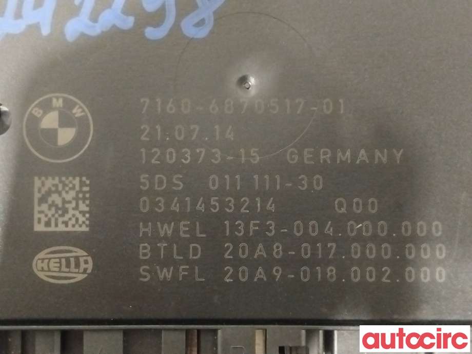 Styreenhet hengerfeste til BMW X3 2010-2017 (F25) (F25) (BMW|63119463372|71606870517)
