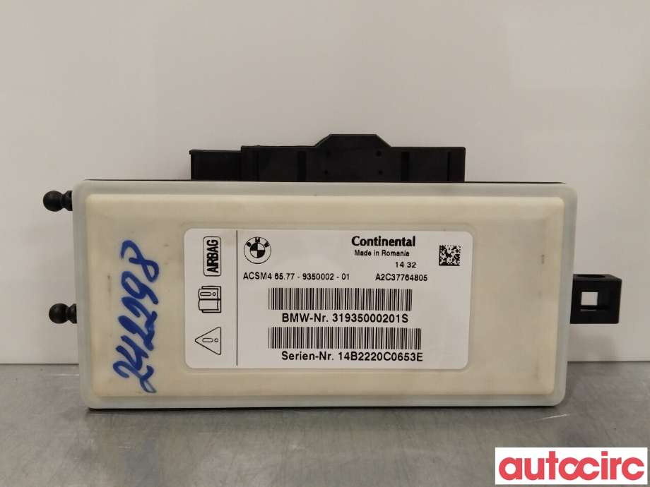 Airbag elektronikk til BMW X3, 2010-2017 (F25) (F25) (BMW|65777911606)