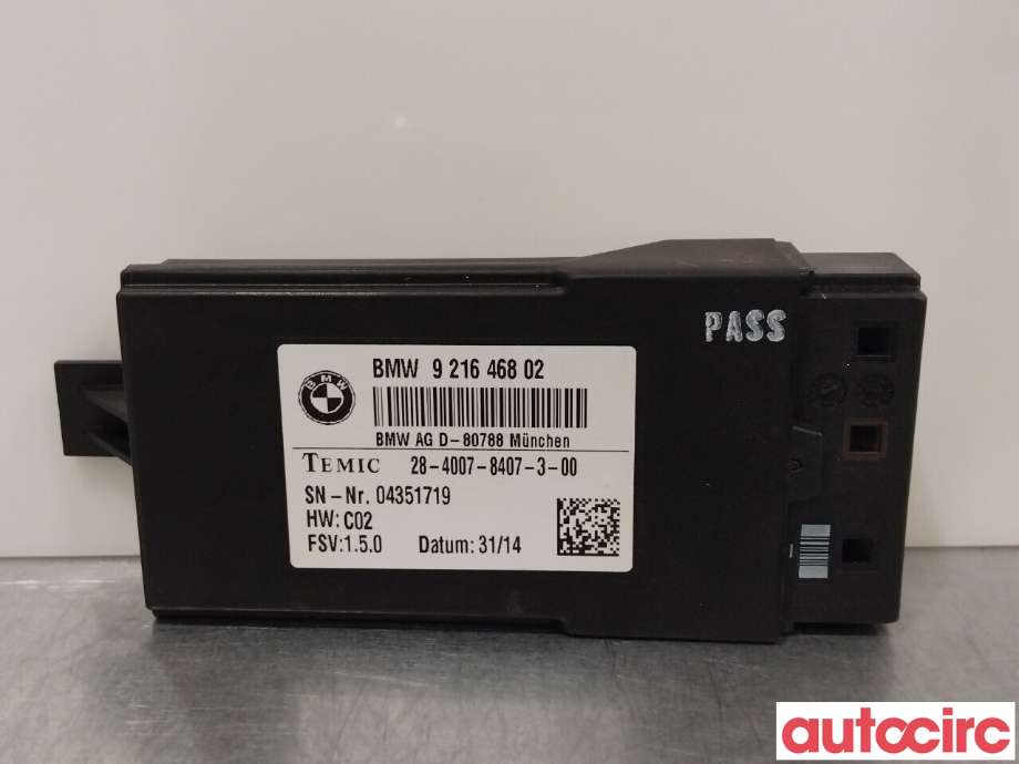 Styreenhet sete til BMW X3, 2010-2017 (F25) (F25) (BMW|61357490465)