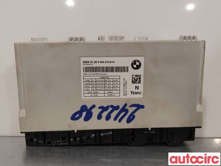 Styreenhet sete til BMW X3, 2010-2017 (F25) (F25) (BMW|61359459673)