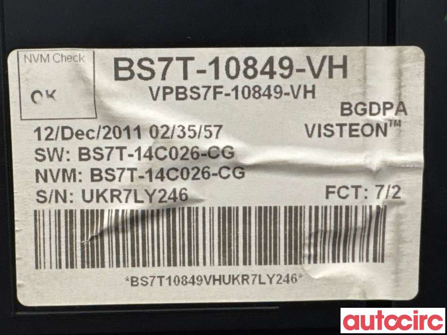 Instrumentpanel til Ford Mondeo 2011-2014 (Type IV, Fase 2)  (FORD|1859263||BS7T-10849-VH)