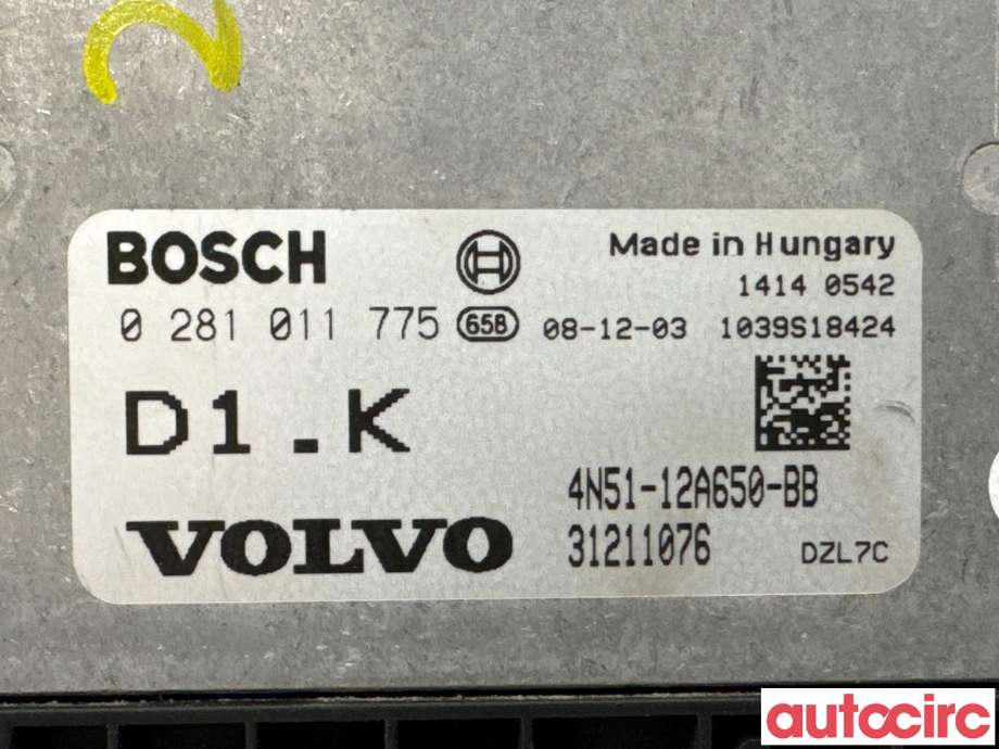 Styreenhet motor til Volvo V50 2007-2012 (Fase 2)  (VOLVO|36000595|0281011775|4N51-12A650-BB)