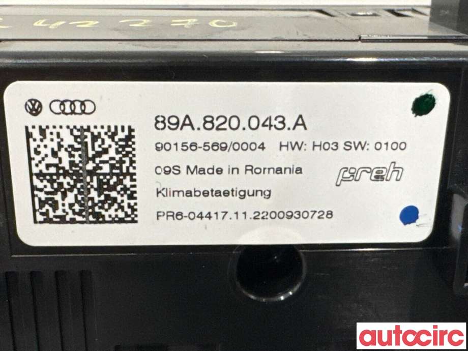 Diverse deler til Audi Q4 e-tron 2021-->> (AUDI|89A820043A||89A820043F)
