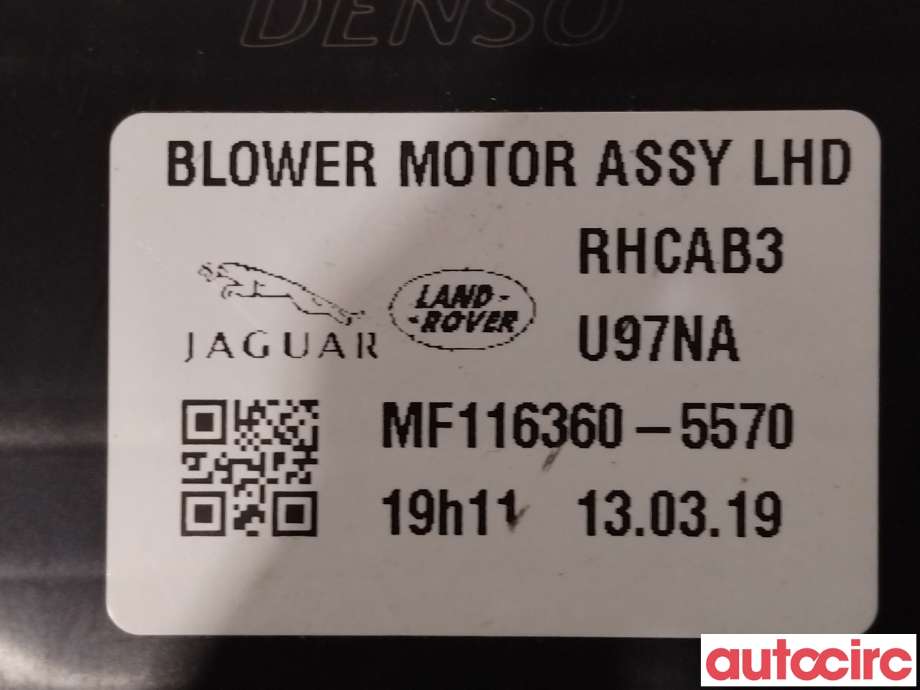 Varmeapparat motor til Jaguar I-PACE 2018-->>  (JAGUAR|J9D318456AA|J9D1132|MF1163605570)