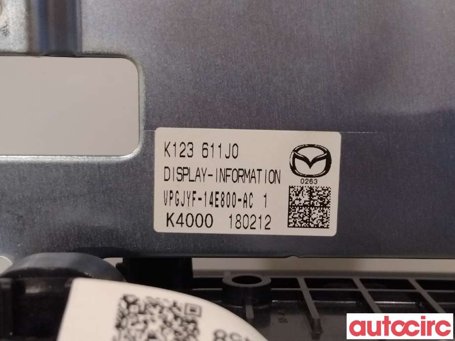 Instrument diverse til Mazda CX-5 2017-->> (Type II)  (MAZDA|K123611J0C)