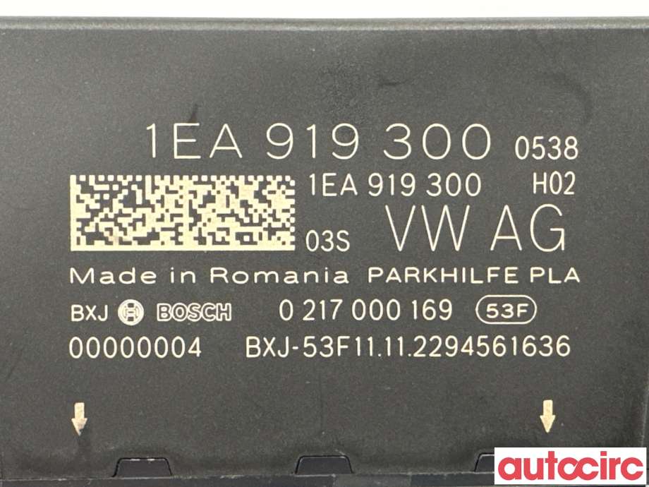 Styreenhet parkering til Audi Q4 e-tron 2021-->>  (AUDI|1EA919300|0217000169)