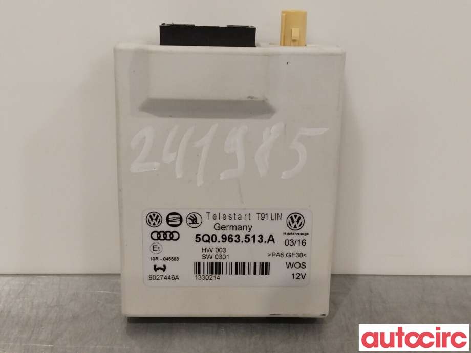 Styreenhet diverse til Škoda Octavia, 2013-2016 (Type III, Fase 1)  (SKODA|5Q0963513A)