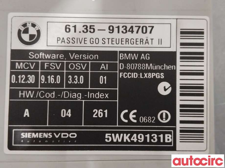 Styreenhet diverse til BMW X6 2008-2014 (E71/E72) (E71/E72) (BMW|61359134707)