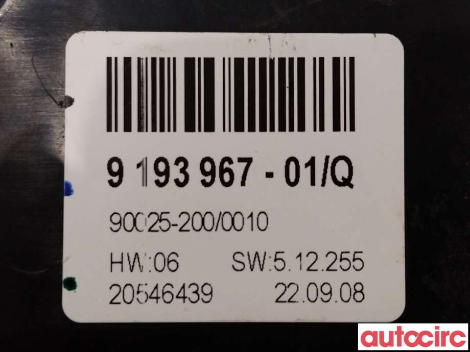 Varmeapparat betjening til BMW X6 2008-2014 (E71/E72) (E71/E72) (BMW|64119310450|9193967)