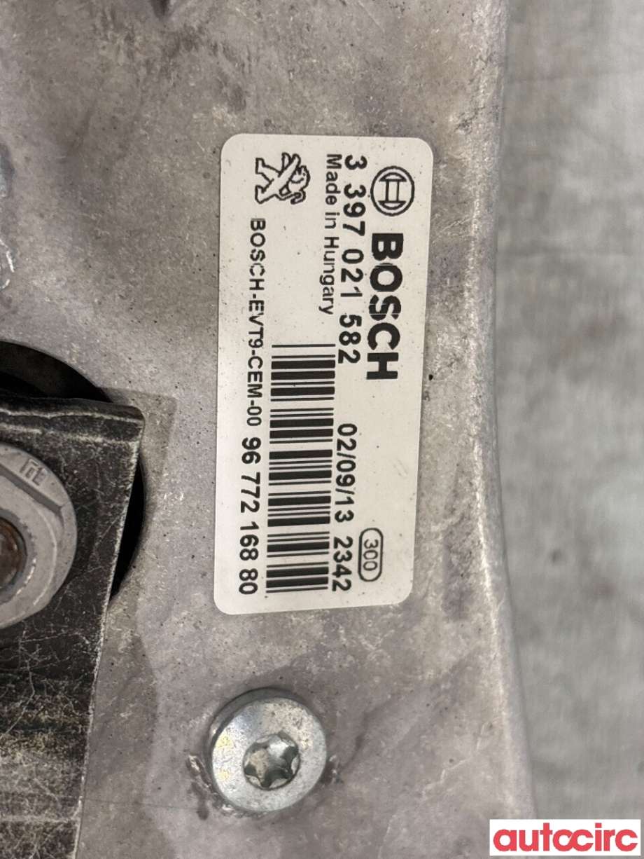 Viskermotor frontrute til Peugeot 308 2013-2021 (Type II) (PEUGEOT|9810327980)