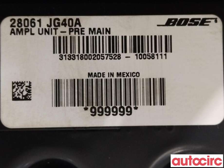 Bilstereo forsterker til Nissan X-Trail 2007-2014 (T31) (T31) (NISSAN|28061JG40A)