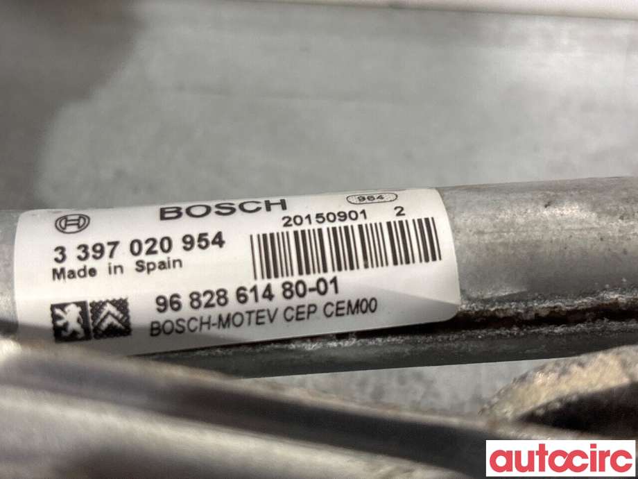 Viskermotor frontrute til Peugeot Partner 2015-2019 (Type II, Fase 2)  (PEUGEOT|6405LK|0390241621|9682861480)