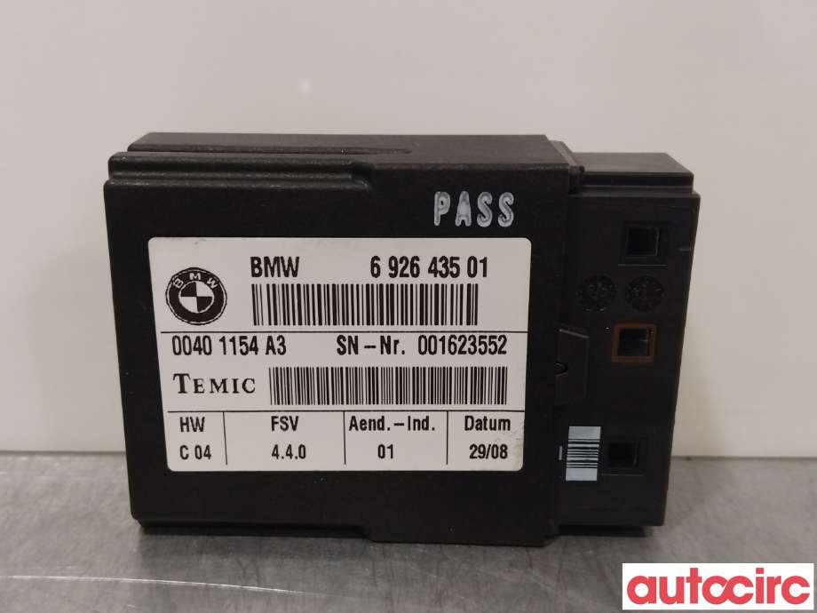 Styreenhet sete til BMW X6, 2008-2014 (E71/E72) (E71/E72) (BMW|61356926435)