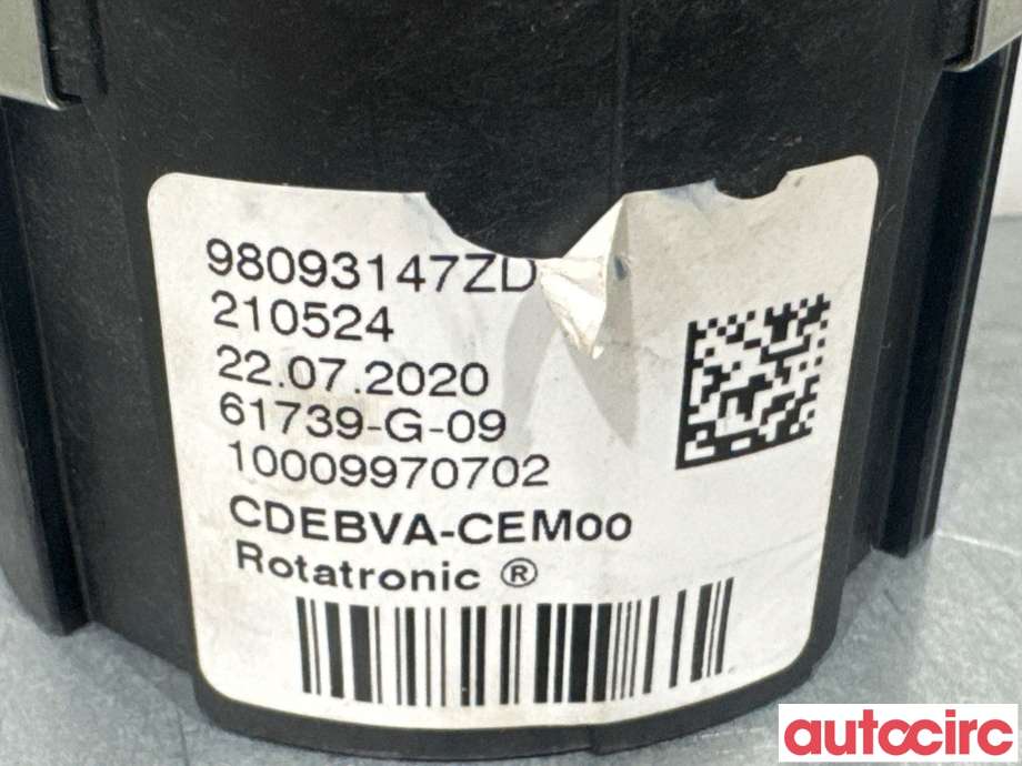 Bryter diverse til Peugeot Partner 2019-->> (Type III)  (PEUGEOT|98093147ZD|210524)
