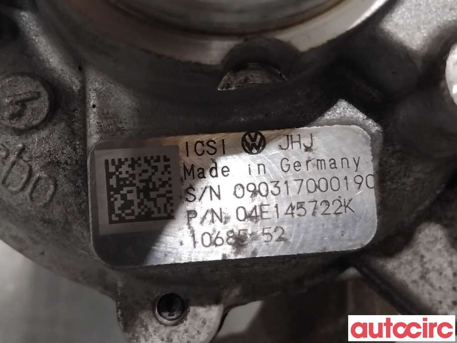 Turbo til VW e-Golf 2017-2020 (Fase 2)  (VOLKSWAGEN|04E145874BX|04E145722K|04E145874B)