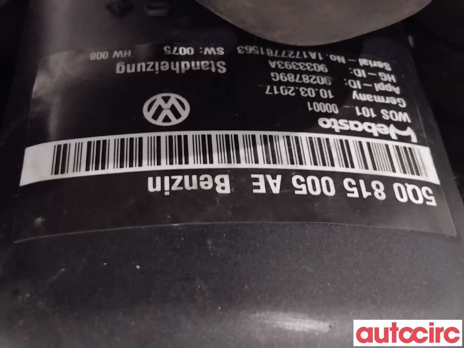 Bensinvarmer til VW e-Golf 2017-2020 (Fase 2)  (VOLKSWAGEN|5Q0898008G|9028789G|5WA815007D)