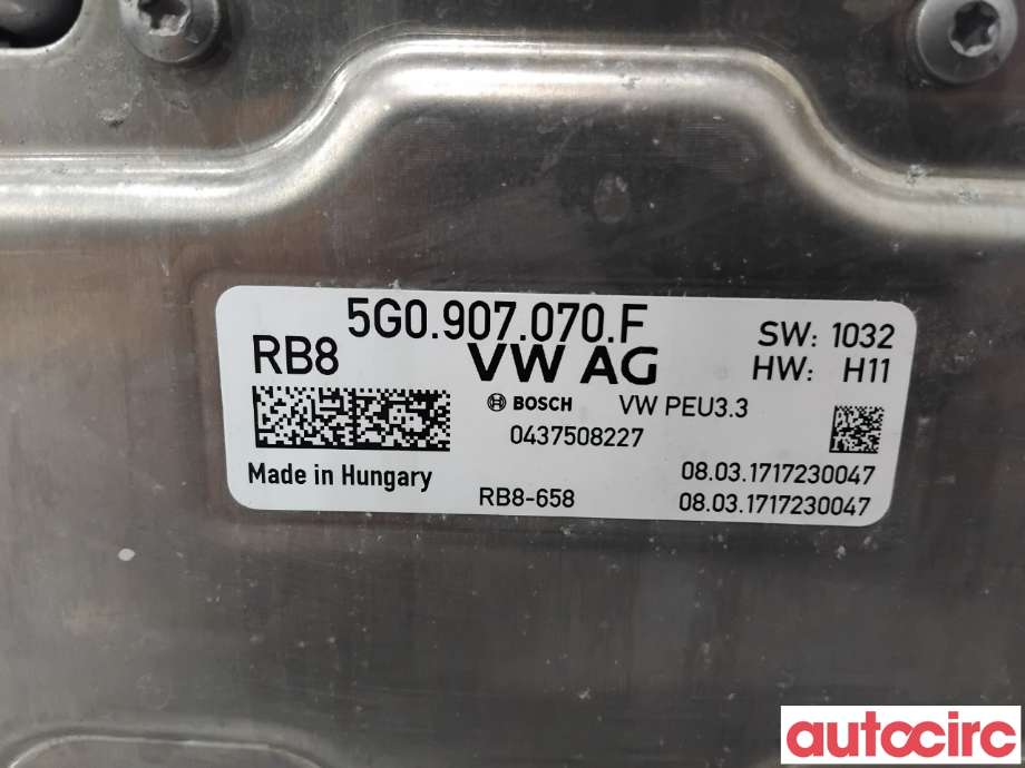 Inverter hybrid til VW e-Golf 2017-2020 (Fase 2)  (VOLKSWAGEN|5G0907070H|0437508227|5G0907070F)