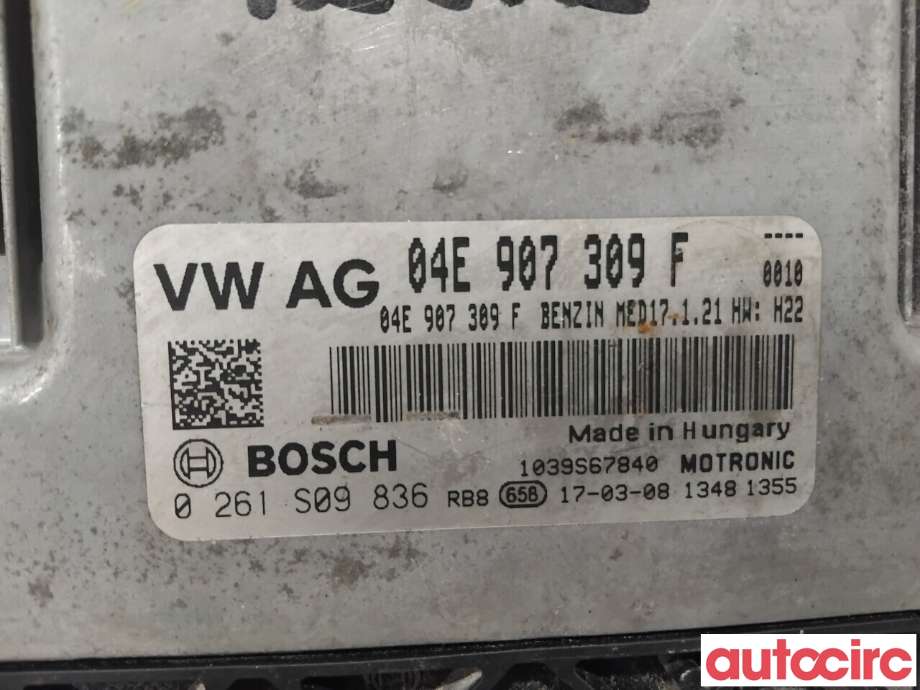 Styreenhet motor til VW e-Golf 2017-2020 (Fase 2)  (VOLKSWAGEN|04E906023AS|0261S09836|04E907309F)
