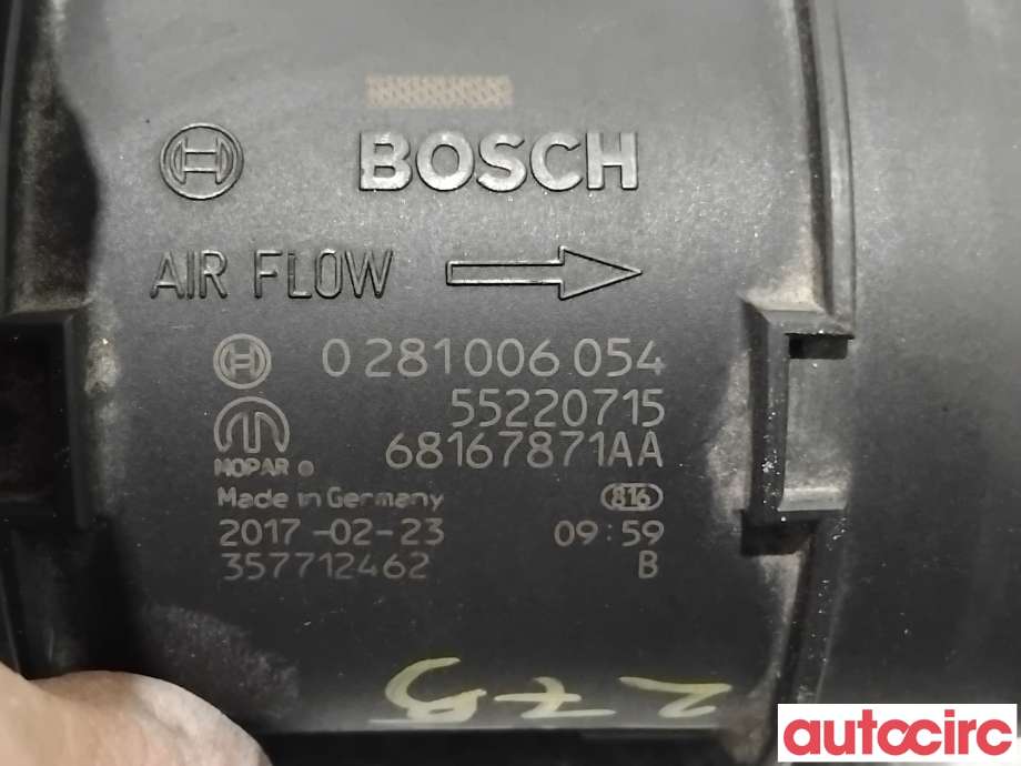 Luftmengde/luftmassemåler til Opel Combo D 2012-2018 (OPEL|95510006|0281006054|55220715)