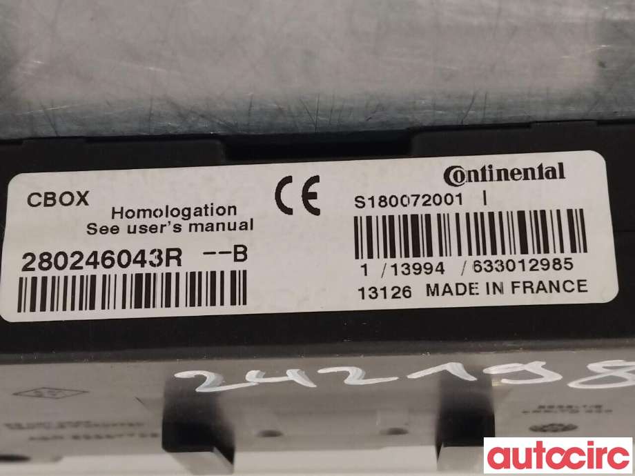 Styreenhet bluetooth til Nissan Primastar 2006-2014  (NISSAN|280246043R)