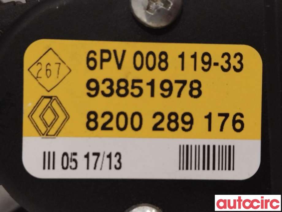 Pedal gass til Nissan Primastar 2006-2014  (NISSAN|1800200QAB|6PV008119)