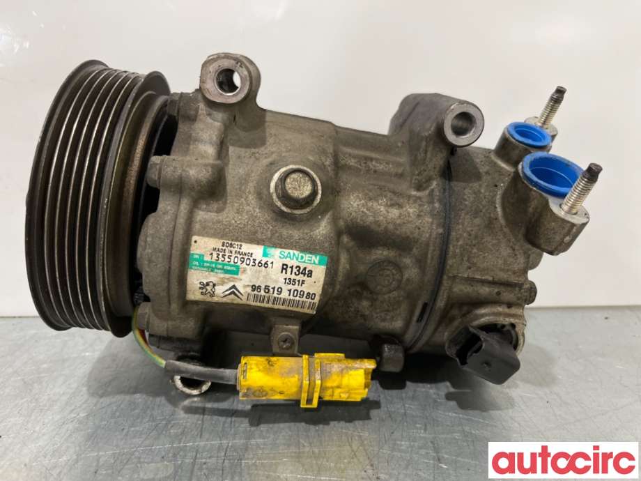 Aircondition kompressor til Peugeot 207 2006-2012  (PEUGEOT|6453QK|SD6C121351|9651910980)