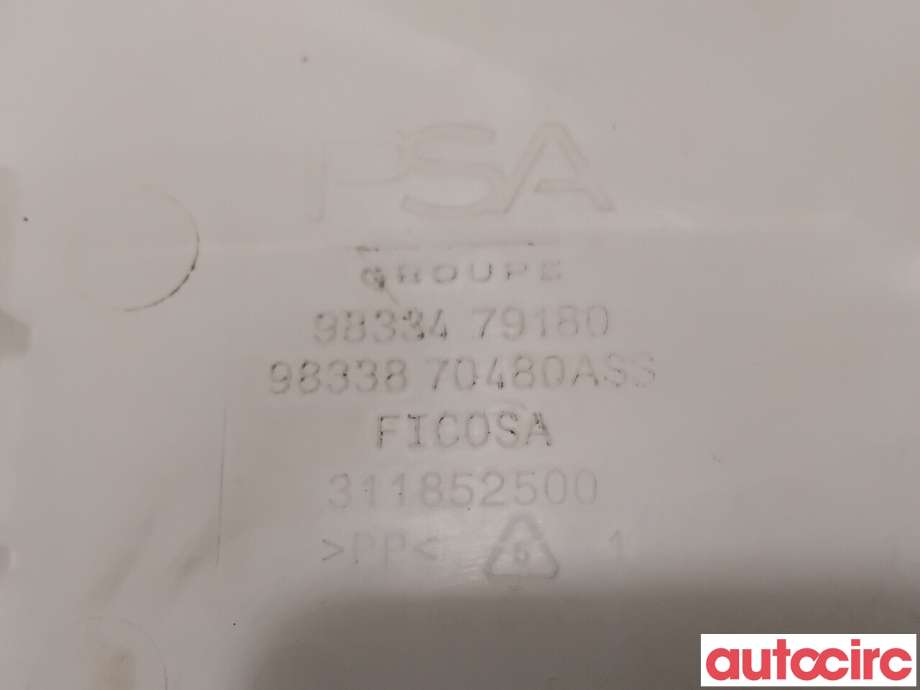 Spylertank til Citroën C4, Spacetourer 2019-->>  (CITROEN|9834479180|311852500)