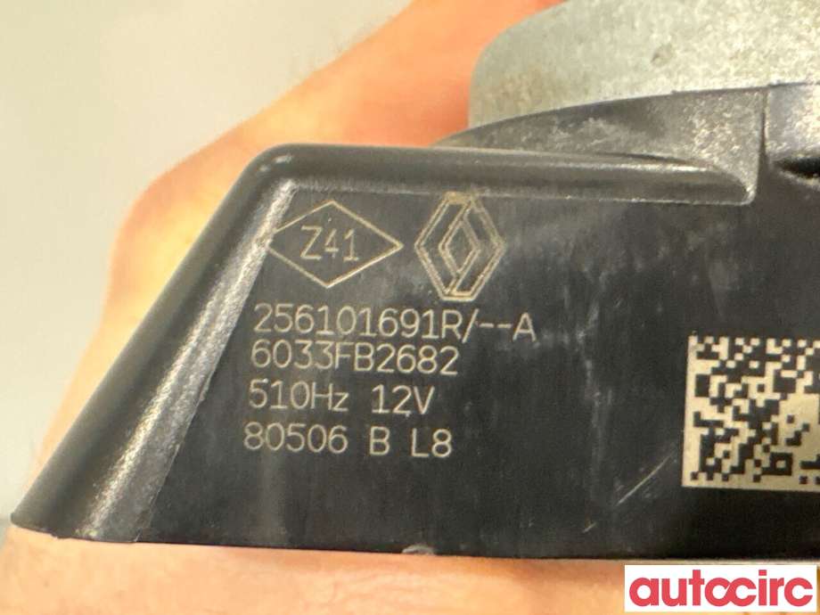 Horn/signalhorn til Renault Zoe 2013-2019 (Fase 1)  (RENAULT|256101691R|)