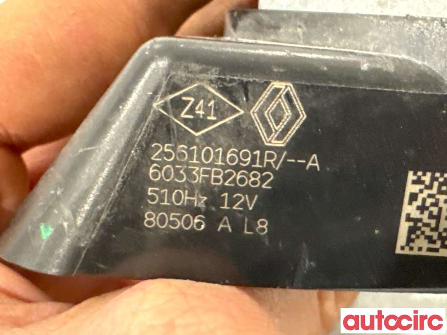 Horn/signalhorn til Renault Zoe 2013-2019 (Fase 1)  (RENAULT|256101691R|)