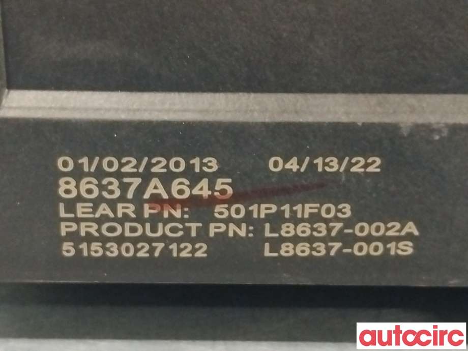Sikringsboks til Peugeot 4008 2012-2017 (PEUGEOT|1610033980|8637A645)