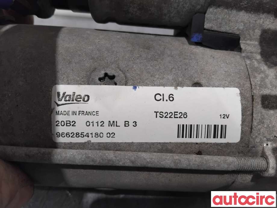 Starter diesel til Peugeot 508 2011-2014 (Type I, Fase 1)  (PEUGEOT|5802CE|TS22E26|9662854180)