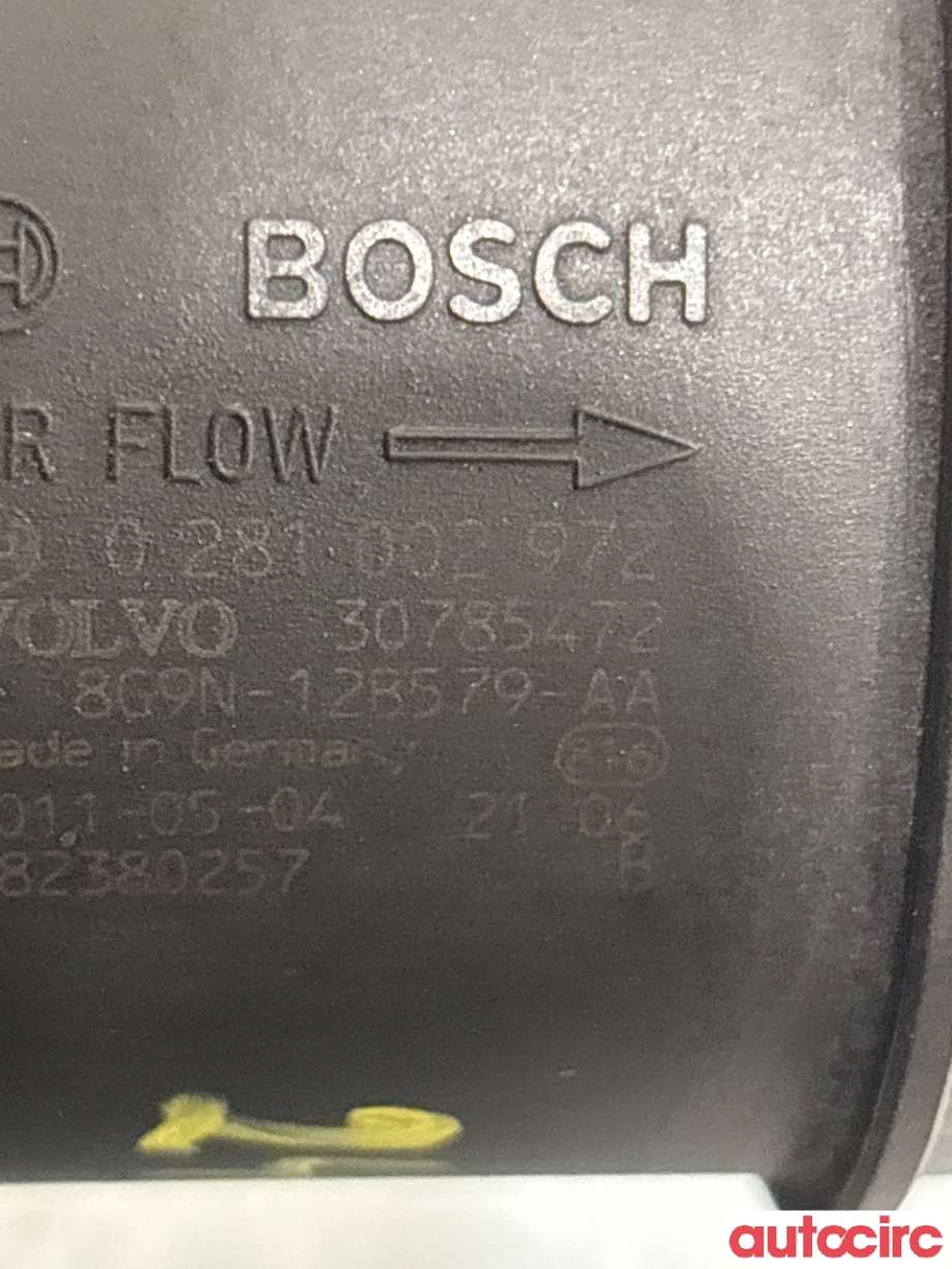 Luftmengde/luftmassemåler til Volvo XC60 2008-2013 (Type I, Fase 1)  (VOLVO|31361223|30785472)