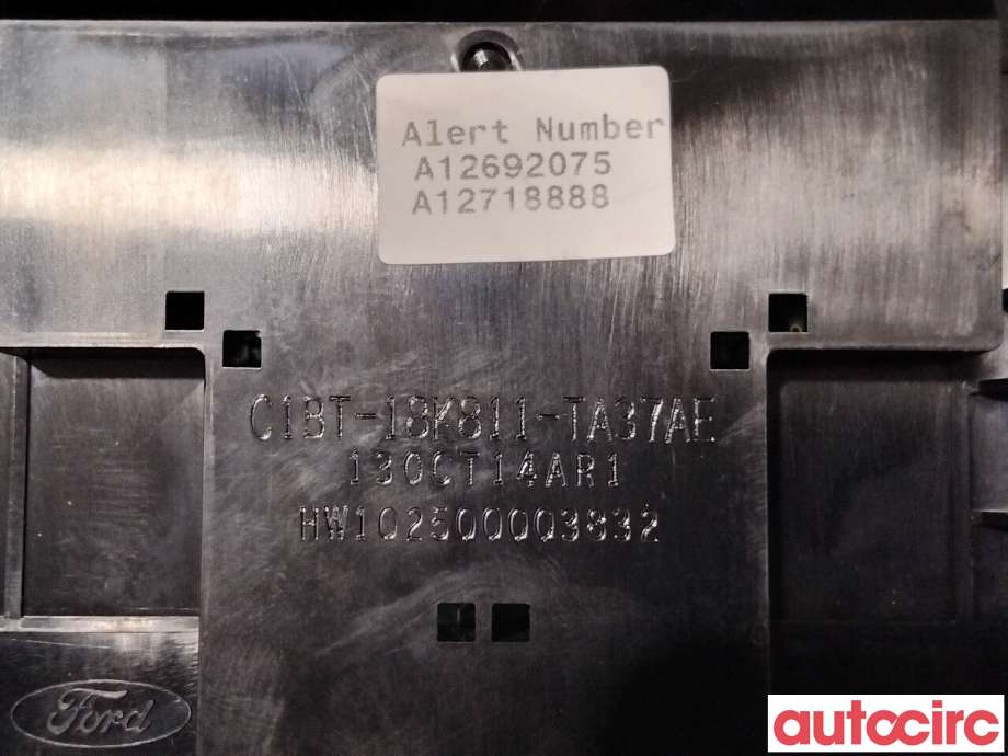 Bryter diverse til Ford Fiesta 2013-2017 (Type VI, Fase 2)  (FORD|1827433||C1BT-18K811-TA37AE)