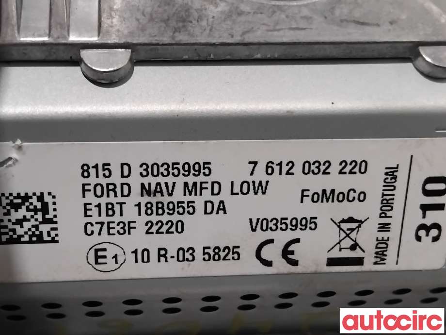 Instrument kjørecomputer til Ford Fiesta 2013-2017 (Type VI, Fase 2)  (FORD|2013275|7612032220|E1BT18B955DA)