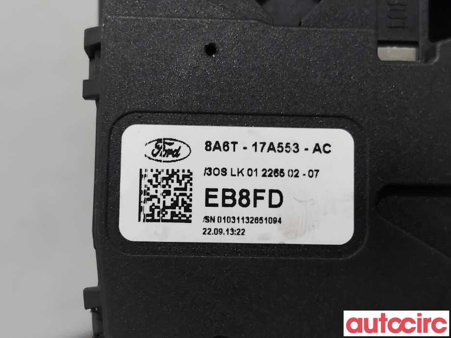Bryter visker til Ford Fiesta 2013-2017 (Type VI, Fase 2)  (FORD|1537625||8A6T-17A553-AC)