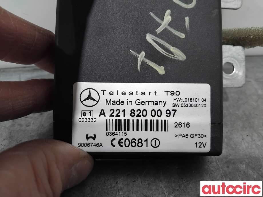Styreenhet diverse til Mercedes E-Klasse 2006-2009 (Fase 2) (W211) (W211) (MERCEDES|A2218200097|9006746A)