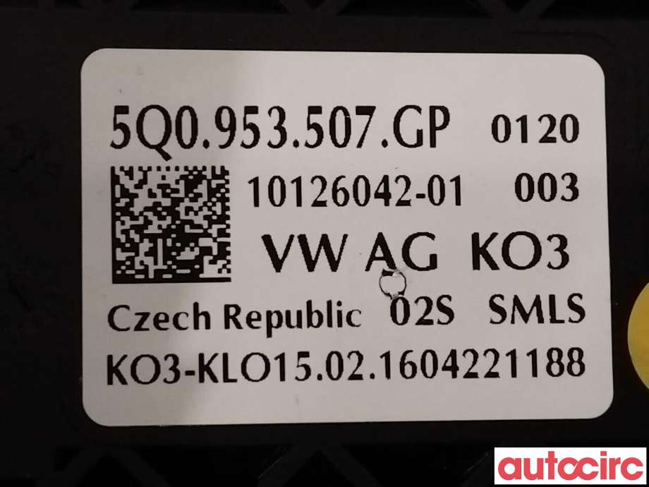 Bryter combi til Škoda Octavia 2013-2016 (Type III, Fase 1)  (SKODA|5Q0953513R|5Q0953507GP)