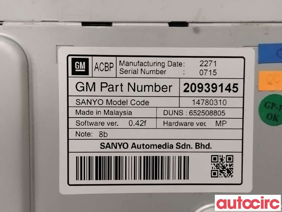 Instrument kjørecomputer til Opel Insignia A 2009-2014 (OPEL|23420472|652508805|84117467)