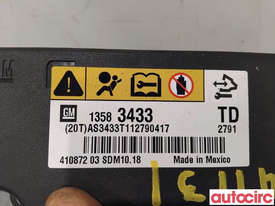 Airbag elektronikk til Opel Insignia A 2009-2014  (OPEL|13583433|410872|22922718)